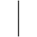 Tête de lit métal noir 107 cm