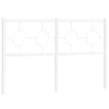 Tête de lit métal blanc 135 cm