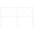 Tête de lit métal blanc 135 cm