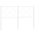 Tête de lit métal blanc 135 cm