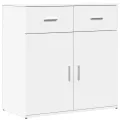 Buffet blanc 79x38x80 cm bois d’ingénierie