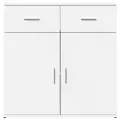Buffet blanc 79x38x80 cm bois d’ingénierie