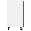 Armoire de plancher à tiroir Chêne fumé 30x46x81,5 cm