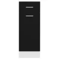 Armoire de plancher à tiroir Noir 30x46x81,5 cm Aggloméré