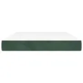 Matelas de lit à ressorts ensachés Vert foncé 140x190x20 cm