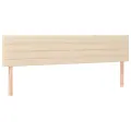 cadre de lit avec matelas Crème 160x200 cm Tissu
