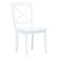 Ensemble de salle à manger 5 pcs Bois d'hévéa Blanc