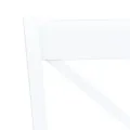 Ensemble de salle à manger 5 pcs Bois d'hévéa Blanc