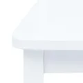 Ensemble de salle à manger 5 pcs Bois d'hévéa Blanc