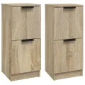 Buffets 2 pcs Chêne Sonoma 30x30x70 cm Bois d'ingénierie