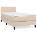 cadre de lit avec matelas Cappuccino 100x200 cm