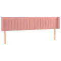 Tête de lit à LED Rose 203x16x78/88 cm Velours