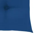 Chaises de jardin avec coussins bleu 4 pcs Bois de teck massif
