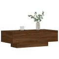 Table basse chêne marron 100x49,5x31 cm bois d'ingénierie
