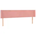 Tête de lit à LED Rose 183x16x78/88 cm Velours