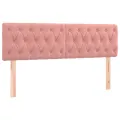 cadre de lit avec matelas Rose 140x190 cm Velours