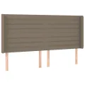 cadre de lit matelas et LED Taupe 160x200 cm Tissu