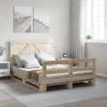 Cadre de lit avec tête de lit 140x200 cm bois de pin massif