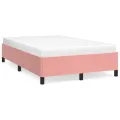 Cadre de lit rose 120x190 cm velours