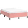 Cadre de lit rose 120x190 cm velours