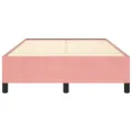 Cadre de lit rose 120x190 cm velours