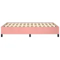 Cadre de lit rose 120x190 cm velours