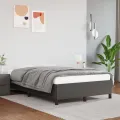 Cadre de lit gris 120x190 cm similicuir