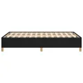 Cadre de lit noir 120x190 cm tissu