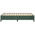 Cadre de lit vert foncé 120x190 cm velours