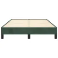 Cadre de lit vert foncé 120x190 cm velours