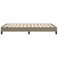 Cadre de lit taupe 120x190 cm tissu