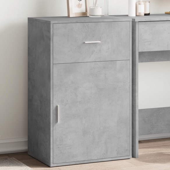 Armoire de rangement gris béton 56,5x39x90 cm bois d'ingénierie