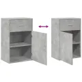 Armoire de rangement gris béton 56,5x39x90 cm bois d'ingénierie