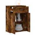 Buffet chêne fumé 60x30x84 cm bois d'ingénierie