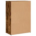 Buffet chêne fumé 60x30x84 cm bois d'ingénierie