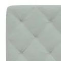 Coussin de tête de lit gris clair 160 cm velours