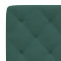 Cadre de lit avec tête de lit Vert foncé 100x200 cm Velours