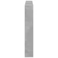 Armoire tête de lit avec LED gris béton 140x17x102 cm