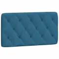 Lit avec matelas bleu 100x200 cm velours