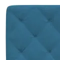 Cadre de lit avec lumières LED bleu 100x200 cm velours