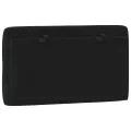 Coussin de tête de lit noir 90 cm velours