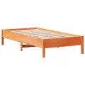 Cadre de lit cire marron 90x190 cm bois de pin massif