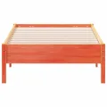 Cadre de lit cire marron 90x190 cm bois de pin massif