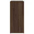 Buffet chêne marron 60x31x70 cm bois d'ingénierie