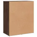 Buffet chêne marron 60x31x70 cm bois d'ingénierie