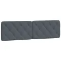 Lit avec matelas gris foncé 180x200 cm velours
