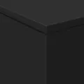 Table basse avec lumières LED noir 50x50x40 cm