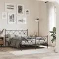 Tête de lit métal noir 140 cm