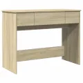Coiffeuse avec miroir chêne sonoma 100x45x76 cm