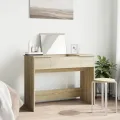 Coiffeuse avec miroir chêne sonoma 100x45x76 cm